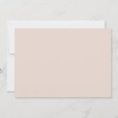 Roze Goud Pampas Gras Eerste Heilige Communie Bedankkaart (Achterkant)