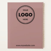 Roze Goud Persoonlijke Zakelijke Planner (Achterkant)