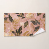 Roze Goud Populair Boho Leaves Collectie Bad Handdoek (Handdoek)