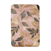 Roze Goud Populair Boho Leaves Collectie Badmat (Voorkant Verticaal)