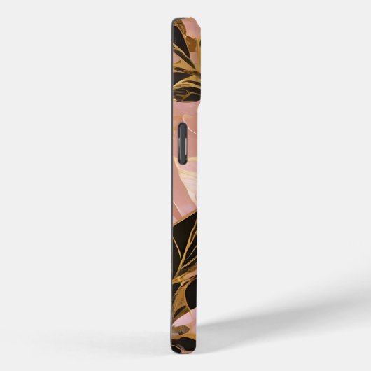 Roze Goud Populair Boho Leaves Collectie Case-Mate iPhone Case (Achterkant / Rechts)