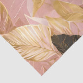 Roze Goud Populair Boho Leaves Collectie Tissuepapier (Detail)