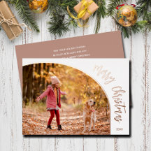 Roze Goud Prettig Kerstmis Script