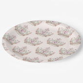 Roze Goud Prinses Kroon Sprookje Verjaardag Papieren Bordje (Gekanteld)