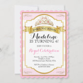 Roze Goud Prinses Kroonprinses Verjaardag Kaart (Voorkant)