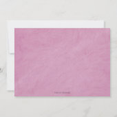 Roze Goud Prinses Spaans Quinceañera Kaart (Achterkant)