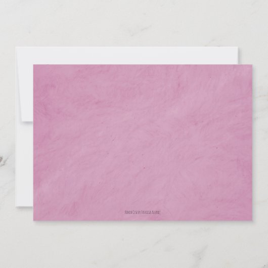 Roze Goud Prinses Spaans Quinceañera Kaart (Achterkant)