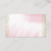 Roze Goud Prinses Tutu Baby shower Luier Raffle Informatiekaartje (Achterkant)