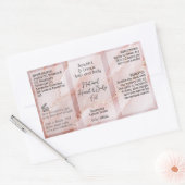 Roze Goud Product Label 4oz Oliedruppelaar of Fles (Envelop)