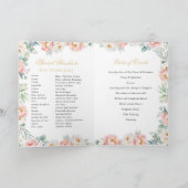 Roze Goud Quinceanera Prinses Padrinos Evenement Programma (Binnen)