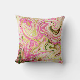 roze, goud, roos, wit, kunst, elegant, patroon, gl kussen