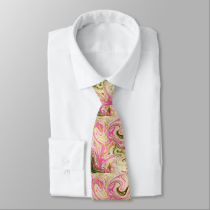 roze, goud, roos, wit, kunst, elegant, patroon, gl stropdas