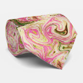 roze, goud, roos, wit, kunst, elegant, patroon, hu stropdas (Opgerold)