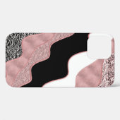 Roze Goud Roze Abstract Golf Modern Glam Trendmati Case-Mate iPhone Case (Achterkant (horizontaal))