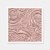Roze goud roze elegante victoriaanse servet (Voorkant)