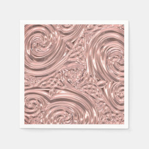 Roze goud roze elegante victoriaanse servet