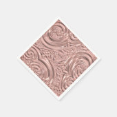 Roze goud roze elegante victoriaanse servet (Hoek)