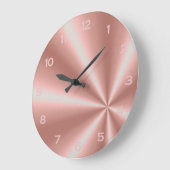 Roze Goud Roze Folie Metallic Uitstraling Meisjesa Grote Klok (Hoek)