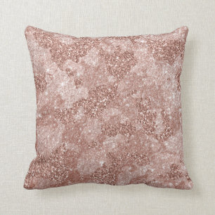 Roze Goud Roze Glam Camouflage Camo Kussen