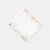 Roze Goud Roze Glam Moderne Chic Bruiloft Servet (Hoek)