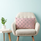 Roze Goud Roze Glans Glam Stippen Moderne Chic Kussen (Stoel)