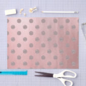 Roze Goud Roze Glans Glam Stippen Moderne Chic Tissuepapier (Craft)