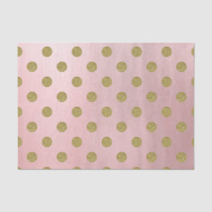Roze Goud Roze Glans Glam Stippen Moderne Chic Tissuepapier