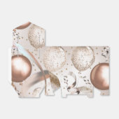 Roze Goud Roze Glitterballonnen Verjaardagsfeestje Bedankdoosjes (Uitgevouwen)