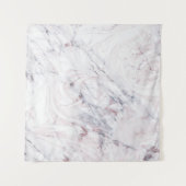 Roze Goud Roze Grijs Marmer Draai Glitter Achtergr Wandkleed (Voorkant)