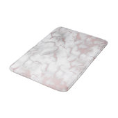 Roze Goud Roze Marmer Modern Chic Trendy Badmat (Gekanteld)