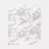 Roze Goud Roze Marmer Modern Chic Trendy Fleece Deken (Voorkant)