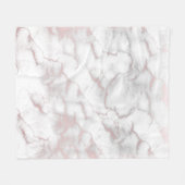 Roze Goud Roze Marmer Modern Chic Trendy Fleece Deken (Voorkant (Horizontaal))