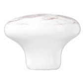 Roze Goud Roze Marmer Modern Chic Trendy Keramische Knop (Zijkant)