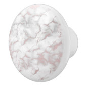 Roze Goud Roze Marmer Modern Chic Trendy Keramische Knop (Rechts)