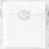 Roze Goud Roze Marmer Moderne Chique Trendy Feest Ronde Sticker (Tas)