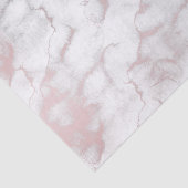 Roze Goud Roze Marmer Moderne Chique Trendy Feest Tissuepapier (Detail)