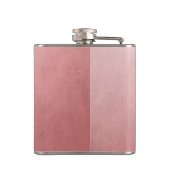 Roze Goud Roze Minimaal Chic Glamour Heupfles (Achterkant)