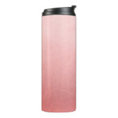 Roze Goud Roze Minimaal Chic Glamour Thermosbeker (Gedraaid links)