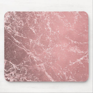 Roze Goud Roze Moderne Trendy Glamour Marmer Chic Muismat