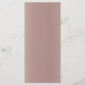 Roze Goud Roze Trendy Moderne Trouw Menu (Achterkant)