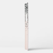 Roze Goud - Roze Zilveren Glitter Monogram Case-Mate iPhone Case (Achterkant / Rechts)