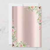 Roze Goud, Rozen 60e Verjaardag Kaart (Achterkant)