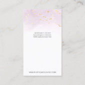 Roze Goud Rustieke Bloemengewei Oorbel Sieraden Visitekaartje (Achterkant)