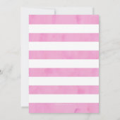 Roze Goud Safari Verjaardagsuitnodiging Kaart (Achterkant)