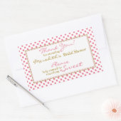 Roze Goud Snoep Buffet Vrijgezellenfeest Stickers (Envelop)