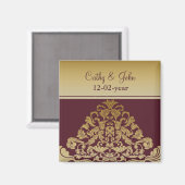 roze goud Sparen de datummagneet Magneet (Voorkant / Achterkant)