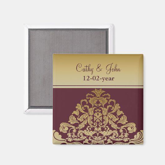 roze goud Sparen de datummagneet Magneet (Voorkant / Achterkant)