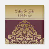 roze goud Sparen de datummagneet Magneet (Voorkant)