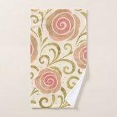 Roze & Goud Sprookje Verhalenboek Prinses Rozen Bad Handdoek (Handdoek)