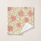 Roze & Goud Sprookje Verhalenboek Prinses Rozen Bad Handdoek (Wasdoekje)